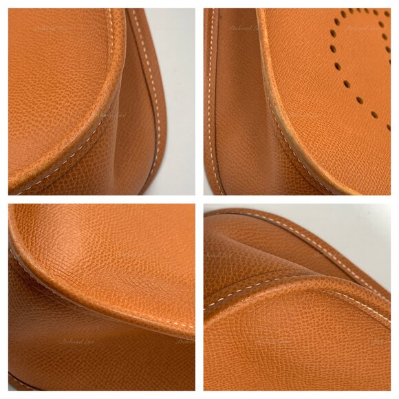 Authentic HERMES Brown Epsom Evelyne I PM Crossbody Bag - Picture 8 of 15
